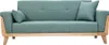 Miliboo - Skandinavisches Sofa 3-Sitzer aus graugrünem Produktbild-Vorschau 1
