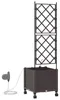 vidaXL Garten Blumenkübel mit Bewässerung und Rädern Braun Produktbild-Vorschau 4
