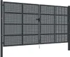 vidaXL Zahradní brána antracitová 400x175 cm ocelová Náhled obrázku produktu 1