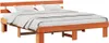 Möbel Bettgestell mit Kopfteil Wachsbrown 200x200 cm Produktbild-Vorschau 3