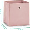 Zeller Aufbewahrungsbox Korb Vlies Rose Faltbar 28 x 28 x Produktbild-Vorschau 2
