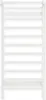 A white wooden climbing frame with multiple horizontal bars, presented against a white background. Voir les images du produit