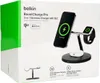 The image shows the retail packaging of a Belkin BoostCharge Pro 3-in-1 Wireless Charger with Qi2. Produktbild-Vorschau