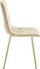 Sedia LIBRA - velluto beige chiaro / gambe color oro x 3 Anteprima dell’immagine prodotto 7