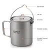 Lixada Ultralight 750 ml – tytanowy kubek z pokrywką i Podgląd zdjęcia produktu 6