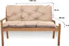 Vankúš na lavičku 140x60x50cm, béžový vankúš na záhradnú Náhľad obrázku produktu 4