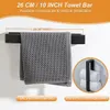 Set di accessori da bagno nero opaco Ibbenzoa® in acciaio Anteprima dell’immagine prodotto 6
