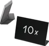 HMF 46424 Supporto da tavolo lavagna a L, set di 10, nero, Anteprima dell’immagine prodotto 1