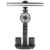 A black desk lamp with a fan and digital display. Náhľad obrázku produktu