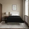 vidaXL Ganzjahresbettdecke Gepolstert Schwarz 140 x 220 cm Produktbild-Vorschau 4