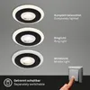 LED Einbauleuchten Bad Lichtring 3 stufig einstellbar IP44 Produktbild-Vorschau 3