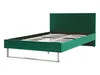 BELIANI Doppelbett Grün Samtstoff Metallbeine 140 x 200 cm Produktbild-Vorschau 4