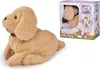A plush toy puppy and its packaging are displayed against a white background. Anteprima dell’immagine prodotto