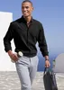 H.I.S. Langarmhemd mit Button-down-Kragen schwarz Größe XL Produktbild-Vorschau 3