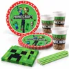 Partygeschirr Minecraft Partyset Kindergeburtstag Party Produktbild-Vorschau 1
