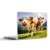 MuchoWow® Laptop Aufkleber Sticker Cover Kühe - Berge - Produktbild-Vorschau 1
