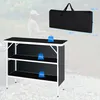 GOPLUS Campingtisch mit Stauraum, tragbarer Produktbild-Vorschau 3