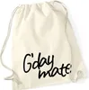 Huuraa Turnbeutel G`day mate Spruch 12 Liter Natural Produktbild-Vorschau 1