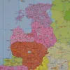 Nástenná mapa Európy s PSČ na zásuvnom podklade 1:3 700 000 Náhľad obrázku produktu 5