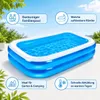 Eddy Toys Pool Aufblasbar Rechteckig mit Ablassventil und Produktbild-Vorschau 2