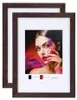 2er 3er 5er Set Holz Bilderrahmen Lifestyle Plexi Foto Produktbild-Vorschau 1