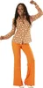 A woman is posing in a 70s-style outfit. Produktbild-Vorschau