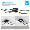 IMPTS LED Deckenleuchte 16W Modern Deckenlampe Schwarz mit Produktbild-Vorschau 3