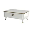 Couchtisch Cornelia Weiß | B 90 cm x H 38,2 cm x T 60 cm Produktbild-Vorschau 4