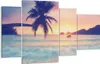 Bild auf Leinwand - Leinwandbild - Meer Strand Palme - Produktbild-Vorschau 1