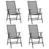 vidaXL Chaises pliantes 4 pcs. Mesh acier anthracite Voir les images du produit 8