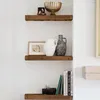 IvoQ Schweberegale 3er Set - 40x17 cm - Holz - Rustikal & Produktbild-Vorschau 2