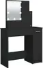 vidaXL Coiffeuse avec LED noir 86,5x35x136 cm Voir les images du produit 9