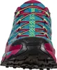 Trailrunning-Schuh "Ultra Raptor II Woman" von La Sportiva in Türkis und Magenta mit griffiger Sohle. Vista previa de la imagen del producto