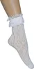 Retro Stil Weiße Spitze Socken 40s 19 Jahrhundert Karneval Produktbild-Vorschau 3