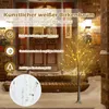 COSTWAY 120cm LED Lichterbaum, Birkenbaum mit warmweißen Produktbild-Vorschau 4