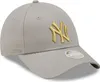 New Era 9Forty Damen Cap - METALLIC New York Yankees grau Produktbild-Vorschau 3