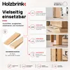 HOLZBRINK Holzkeile aus natürlichem Holz, 50 Stück, 11,7 x Produktbild-Vorschau 5