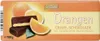 A chocolate bar package with images of oranges and chocolate. Podgląd zdjęcia produktu