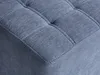 BELIANI Pouf Hocker Blau Stoffbezug Gesteppt Quadratisch 38 Produktbild-Vorschau 5