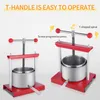 FIVMEN Obstpresse Edelstahl Manuell 3L Weinpresse Produktbild-Vorschau 3