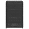 A black poly rattan storage box. Voir les images du produit