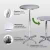 Stehtisch 2in1 höhenverstellbar 70/115cm Ø60cm Aluminium Produktbild-Vorschau 4