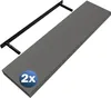 Casaria Schweberegal 2x 90cm, Grau, 15 kg, verdeckte Produktbild-Vorschau 1