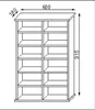 VCM - Bois CD DVD Stand Shelf Cabinet Ronul H. 92 x B. 60 x Voir les images du produit 4