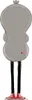 66" Folienballon Airwalker "Faultier JUST FOR YOU" | 172 cm Produktbild-Vorschau 5