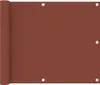vidaXL Pare-vue balcon Terracotta-Rouge 75x500 cm Tissu Voir les images du produit 5