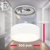 Lampa sufitowa tkanina biały tekstylny klosz E27 lampa Podgląd zdjęcia produktu 6