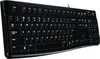 A black Logitech K120 keyboard is shown from a diagonal angle against a white background. Anteprima dell’immagine prodotto