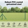 vidaXL Eurofence zelený 0,4 x 10 m PVC-poťahované železo Náhľad obrázku produktu 5