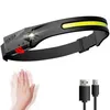 LED COB Sensor Stirnlampe Scheinwerfer Kopflampe USB Produktbild-Vorschau 5